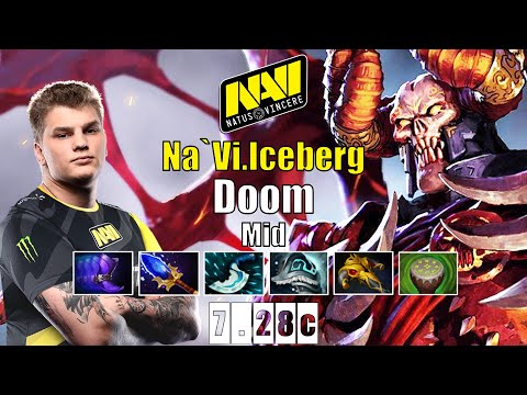 Doom Mid | Na`Vi.Iceberg | ICEBERG CRAZY DOOM MID IS BACK | 7.28c Gameplay Highlights