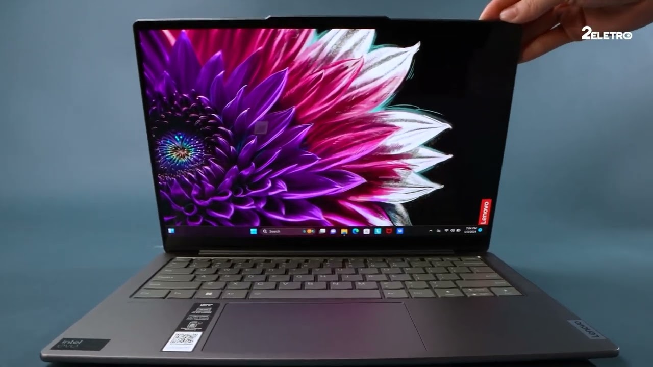 Miniatura da avaliação em vídeo de Notebook Lenovo Yoga Slim 7 14IMH9 Intel Core Ultra 7 16GB 512GB SSD 14 Polegadas Windows 11