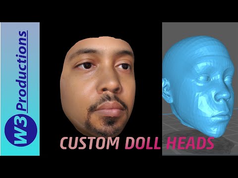 3d Printed Doll Head using FaceGen, Daz Studio, and Blender