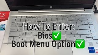 HP Pavilion Laptop 14-dv0xxx / 14-dv0521sa - How To Enter Bios & Boot Menu Option