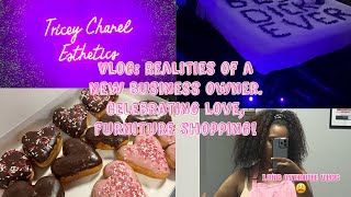 LONG OVERDUE VLOG 😩 realities of a new business owner, celebrating love, furniture shopping 💕