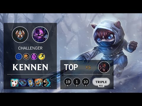 Kennen Top vs Lucian - EUW Challenger Patch 10.16