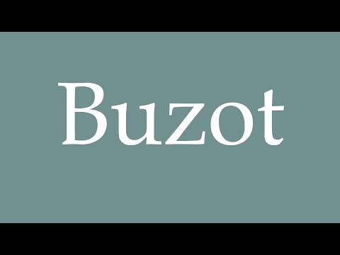 How to Pronounce ''Buzot'' Correctly in French