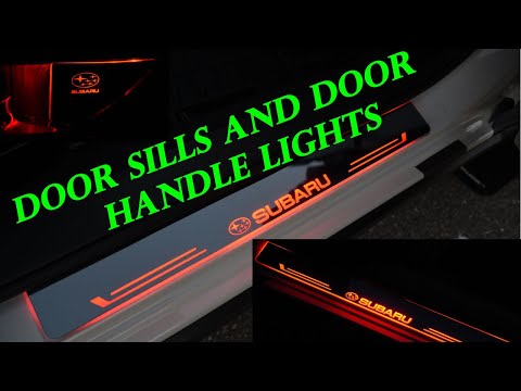 Light up door Sills & door handle cups Aoonu Auto Subaru crosstrek