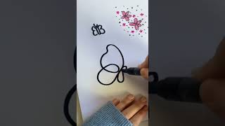So einfach einen Schmetterling 🦋 zeichnen / Lineart 🌼 Tattooidee