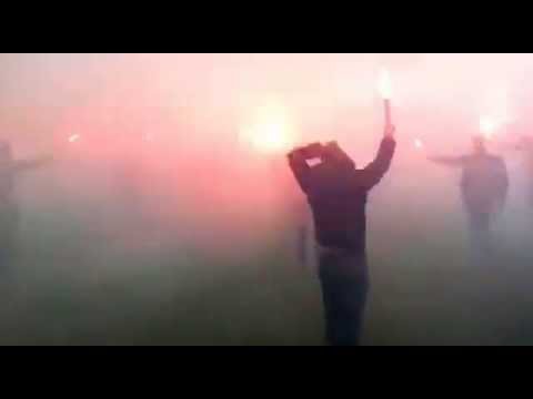 fans NEC Nijmegen before the derby against Vitesse 28-11-2015