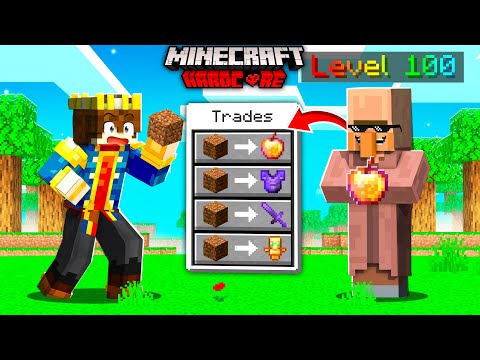 MINECRAFT BUT YOU CAN UPGRADE SUPER OP VILLAGERS !!