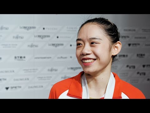 Liu Tingting (CHN) Interview 2019 Worlds Stuttgart - Balance Beam Final