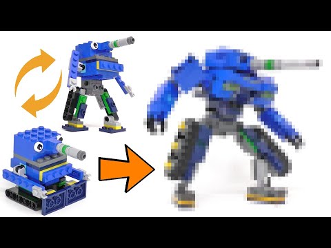 Upgrading My Son's LEGO Transforming Tank Head Robot