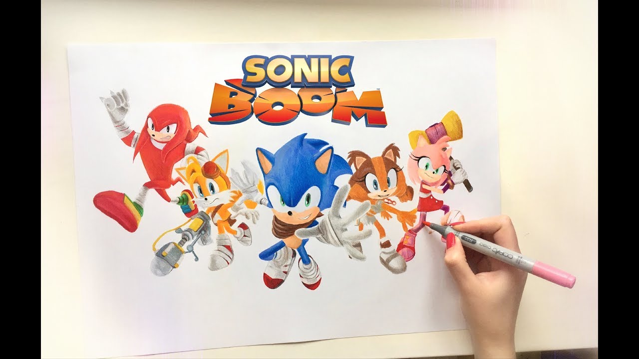 Drawing Team Sonic from Sonic Boom💥