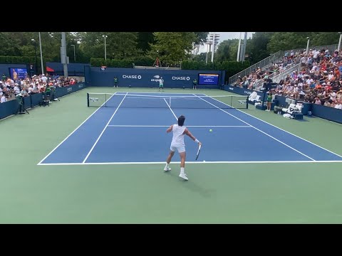 JJ Wolf vs Z Zhang us Open 2023 warm up