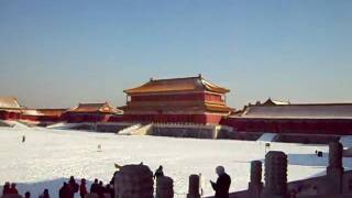 Video : China : The Forbidden City in the snow - video