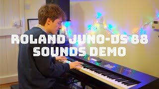 Video thumbnail for Roland Juno DS 88 Sounds Demo (Rhodes, Wurlitzer, Piano, Clav, Organ, Synth) | Robert Dimbleby by Robert Dimbleby