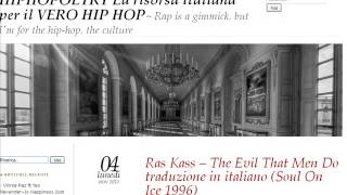 Ras Kass -- The Evil That Men Do traduzione in italiano (Soul On Ice 1996) LINK IN DESCRIZIONE!!!