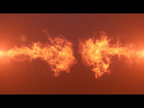 Fire Collapsing Logo Reveal Intro Animation After Effects Template