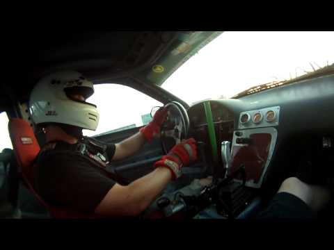 Bob Patinka in car at Driftthing Nights StEustache