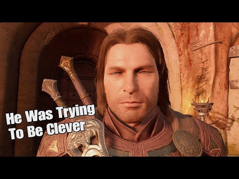 Talion And Celebrimbor React To A Trickster Orc - Shadow Of War