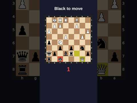 Black to move and win! Can you find it?