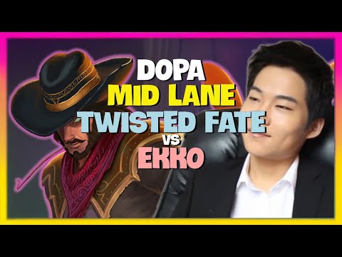 Dopa's Challenger Twisted Fate: Perfect Mid Lane Strategy & Roaming! (Engsub)