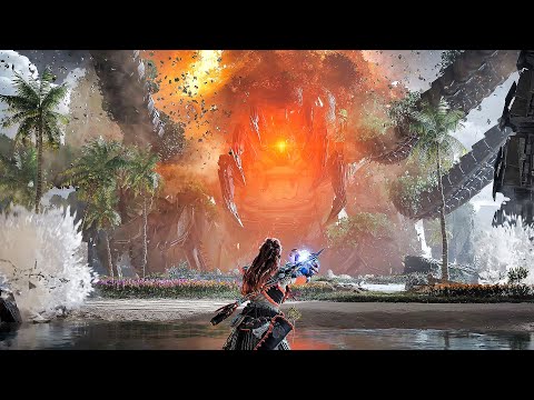 Horizon Forbidden West Burning Shores DLC - Ending & Final Boss Fight (4K 60FPS)
