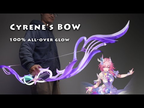 Using 500 LED beads emit lights to Make Cyrene's Bow, 100% body-wide luminescence!