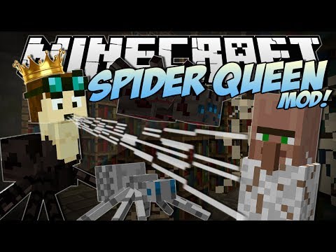 Minecraft | SPIDER QUEEN MOD! (Rule Over a Spider Army!) | Mod Showcase