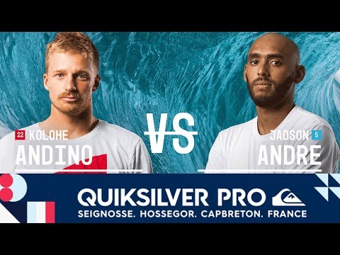 Kolohe Andino vs. Jadson Andre - Round Two, Heat 7 - Quiksilver Pro France 2017