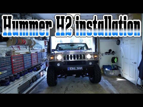 The Hummer H2 make over car stereo installation