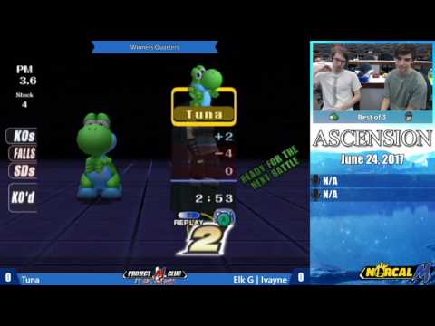 "Ascension 6/24/17" - Tuna (Yoshi) v. Elk G | Ivayne (Marth) - Winners Quarters