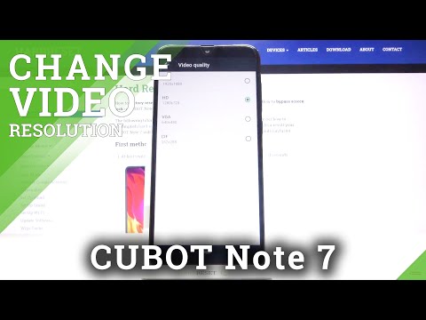 How to Change Video Quality on CUBOT Note 7 – Change Video Resolution