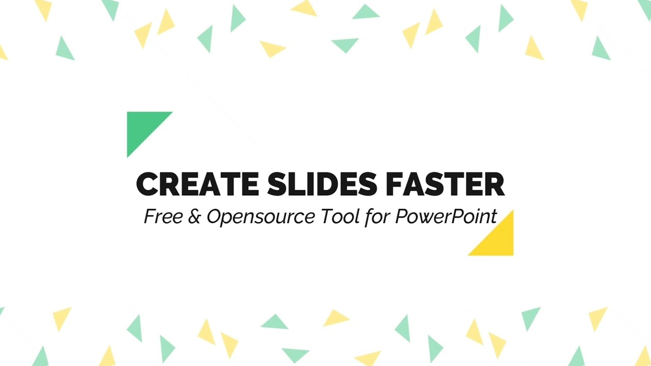 Create Presentation Faster - Free & Open Source