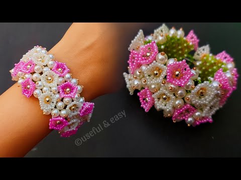 Garden Party on Your Wrist💐Beaded Flower Bracelet/ Useful & Easy