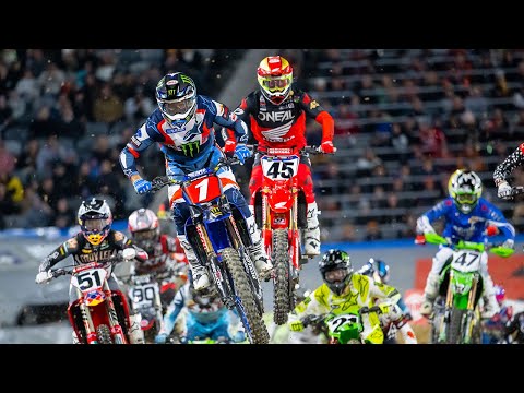 AMAスーパークロスRd3 サンディエゴ（ぺトコパーク）450SXハイライト動画