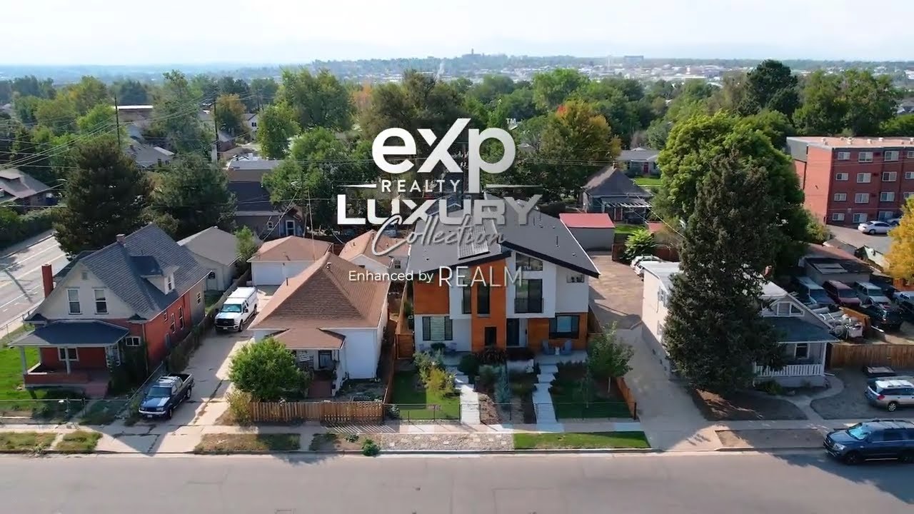 Still from an indoor drone tour of a luxury Denver-area residence