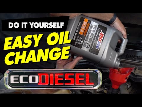 Ram 1500 EcoDiesel Oil Change | AMSOIL 5W-40, WIX Oil + Air Filter Change