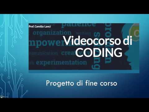 Corso di coding base Lezione 26 - Progetto di fine corso