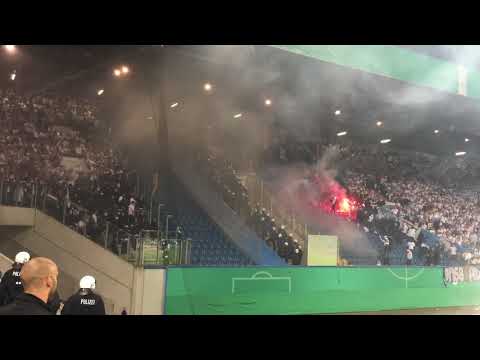Hansa Rostock - Hertha BSC 14.08.2017 Pyro