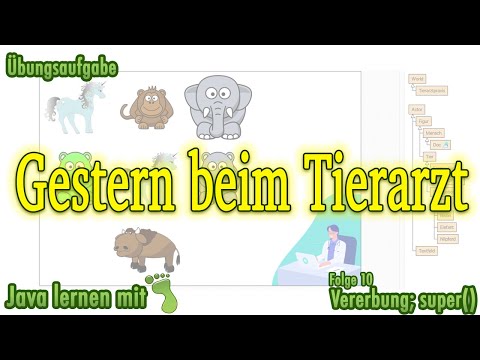 Greenfoot-Kurs [#10] - Übungsaufgabe »Gestern beim Tierarzt«