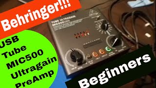 Video thumbnail for Behringer Tube Ultragain MIC500USB: Audiophile Vacuum Tube Preamplifier (Review) by Video Editor & AI with Dr DeRise