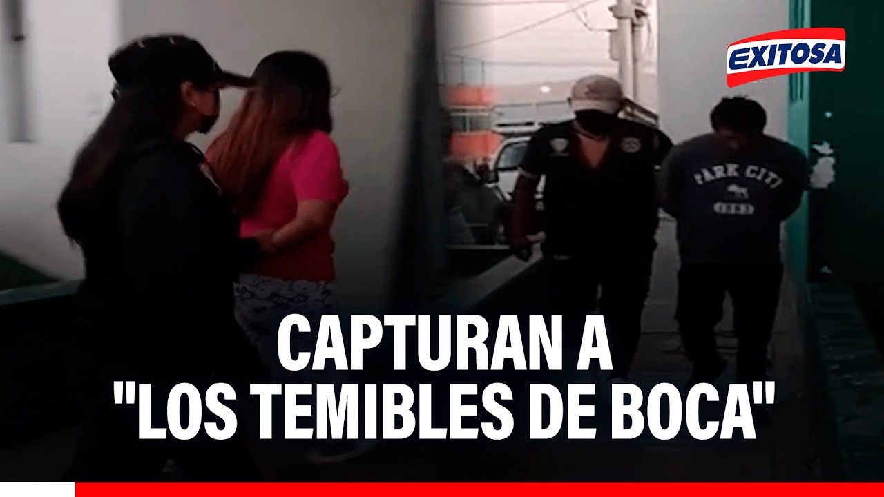 🔴🔵 Capturan a "Los Temibles de Boca" con objetos robados valorizados en S/40 mil soles