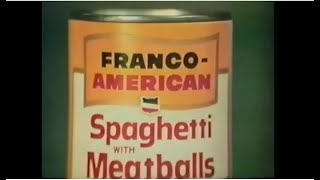 Franco-American Spaghetti & Meatballs Commercial (1974)