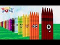 Counting Numberblocks On A Colorful Crayon Learn Numbers 1 To 100 For Kids