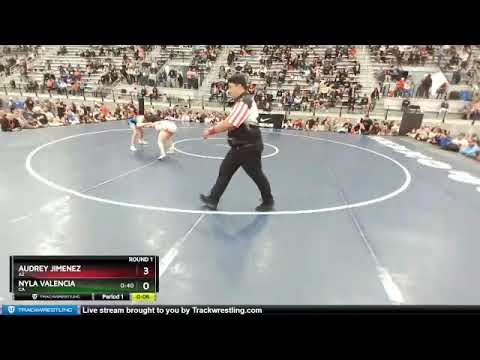 50 Lbs Round 1 - Audrey Jimenez, AZ Vs Nyla Valencia, CA 7dd5