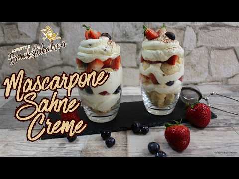 Mascarpone Sahne Creme - Tortenfüllung oder Dessert #dessert #torten #tortenfüllung #einfach