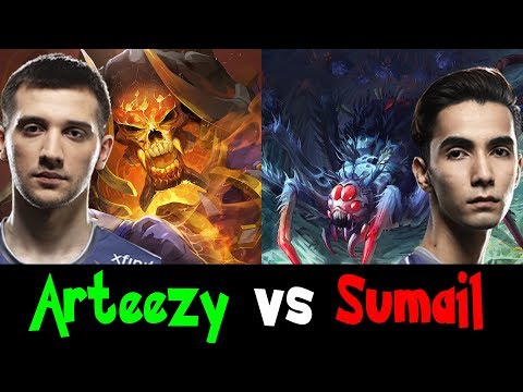 Who is the Best in EG? - Arteezy Clinkz vs Suma1l Broodmother - US East Pub Dota 2