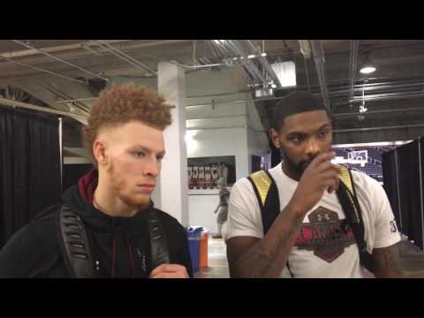 Hassani Gravett and Sindarius Thornwell postgame vs. Tennessee - Jan. 11, 2017