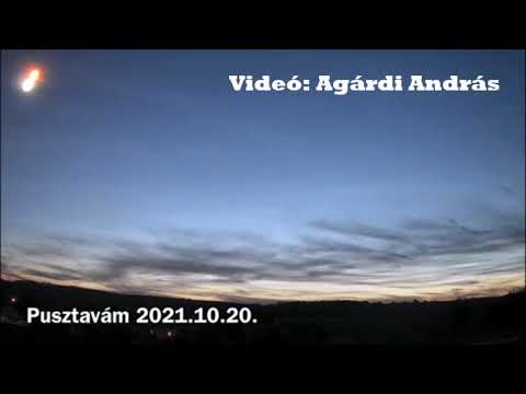 Tűzgömb Fejér megye felett