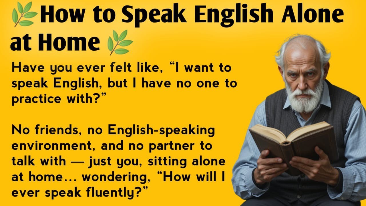How to Speak English Alone || My Powerful Story 🔥 || Graded Reader || Improve Your English ✅