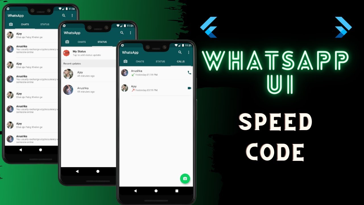 WhatsApp Clone UI Flutter | developersonline