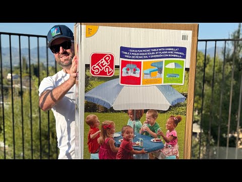 How to Assemble Step2 Playful Picnic Table with Umbrella | Costco Kids Table Setup Guide